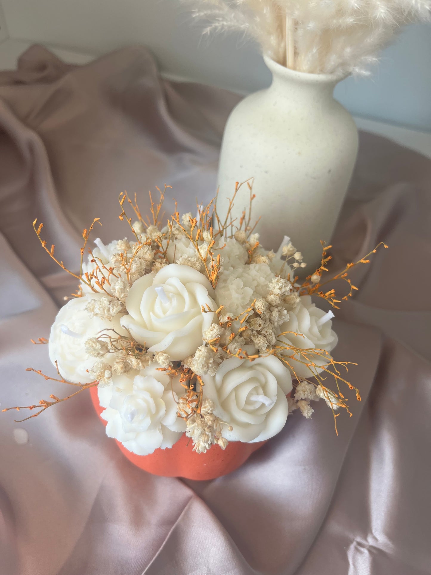 Blumenstrauss weiss-orange klein