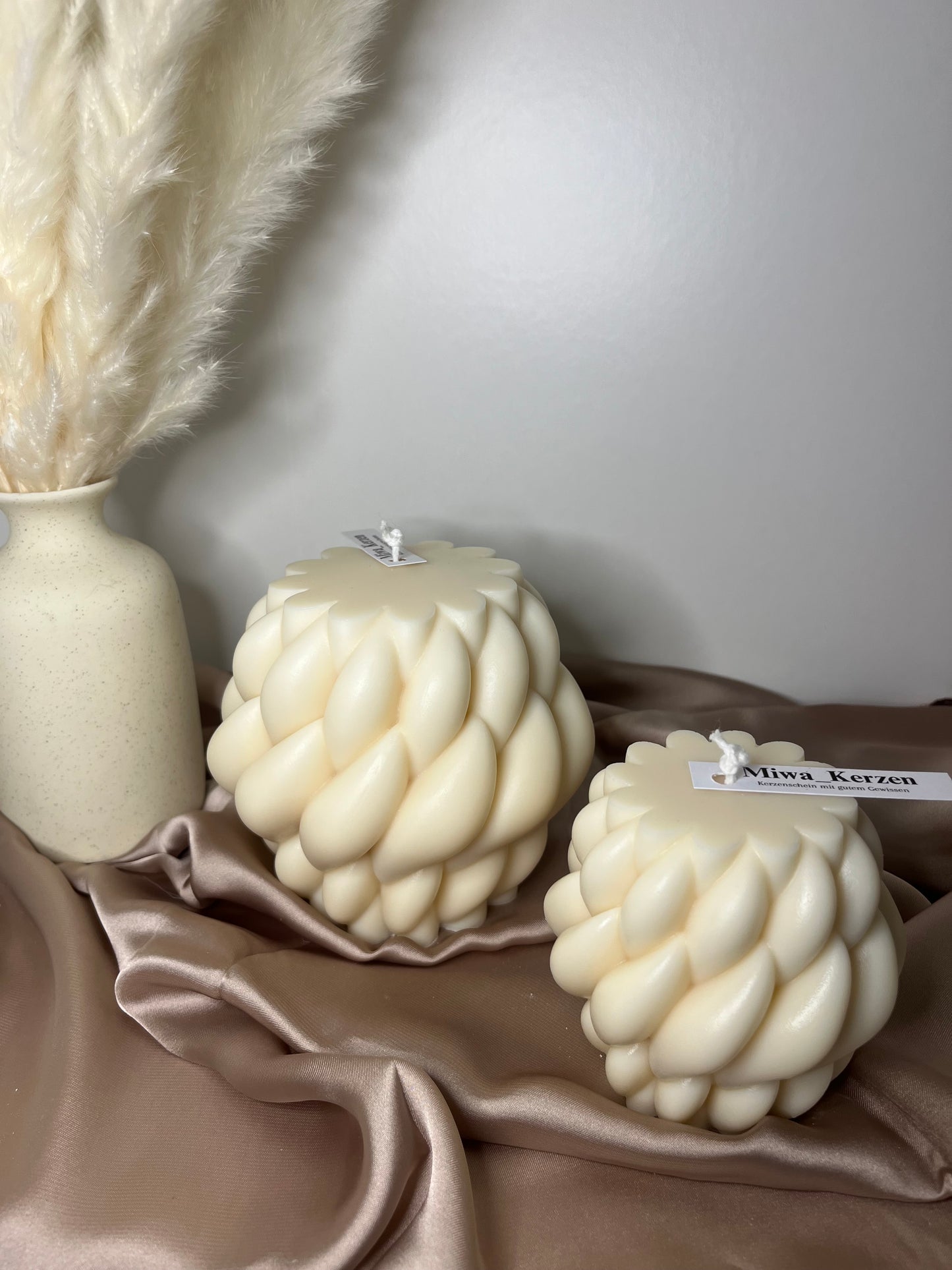 Gestrickte Kerze