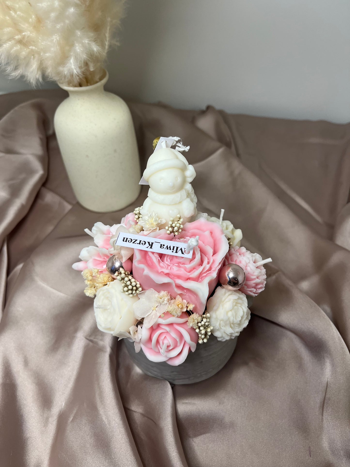 Blumenstrauss Schneemann rosa