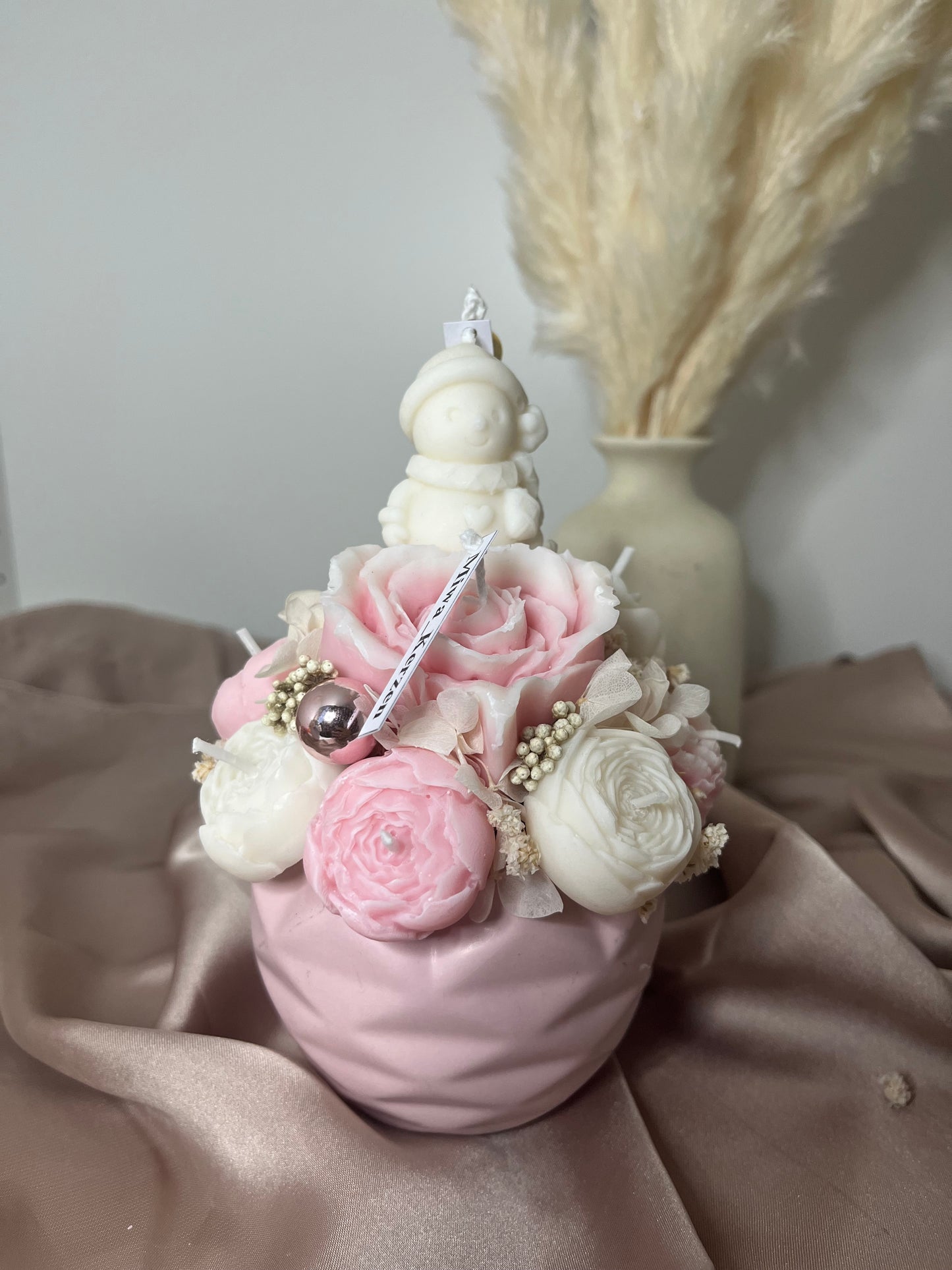 Blumenstrauss Schneemann rosa