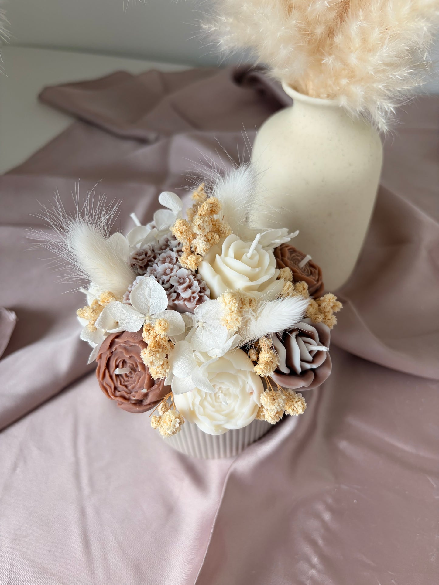 Blumenstrauss beige klein