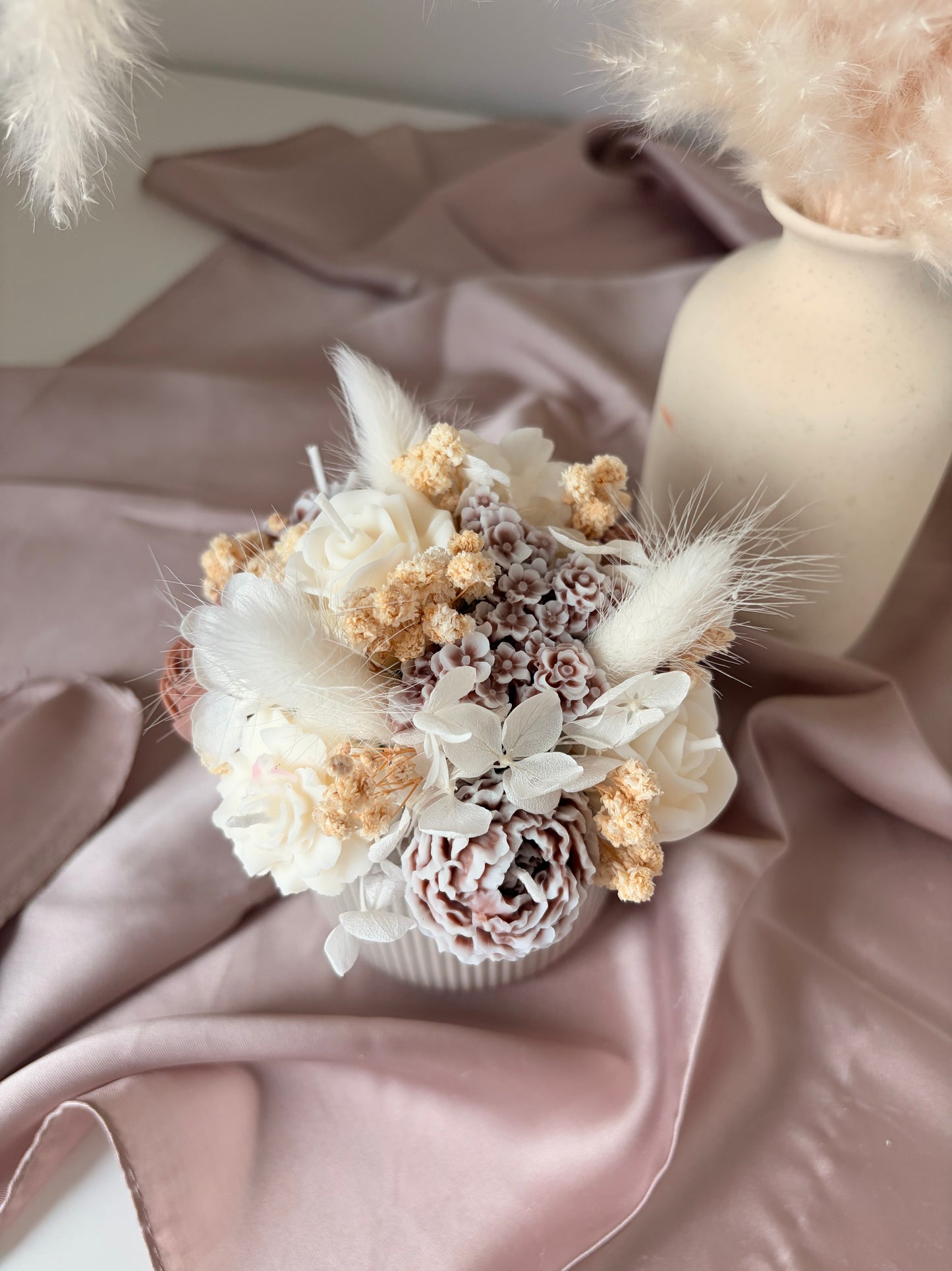 Blumenstrauss beige klein