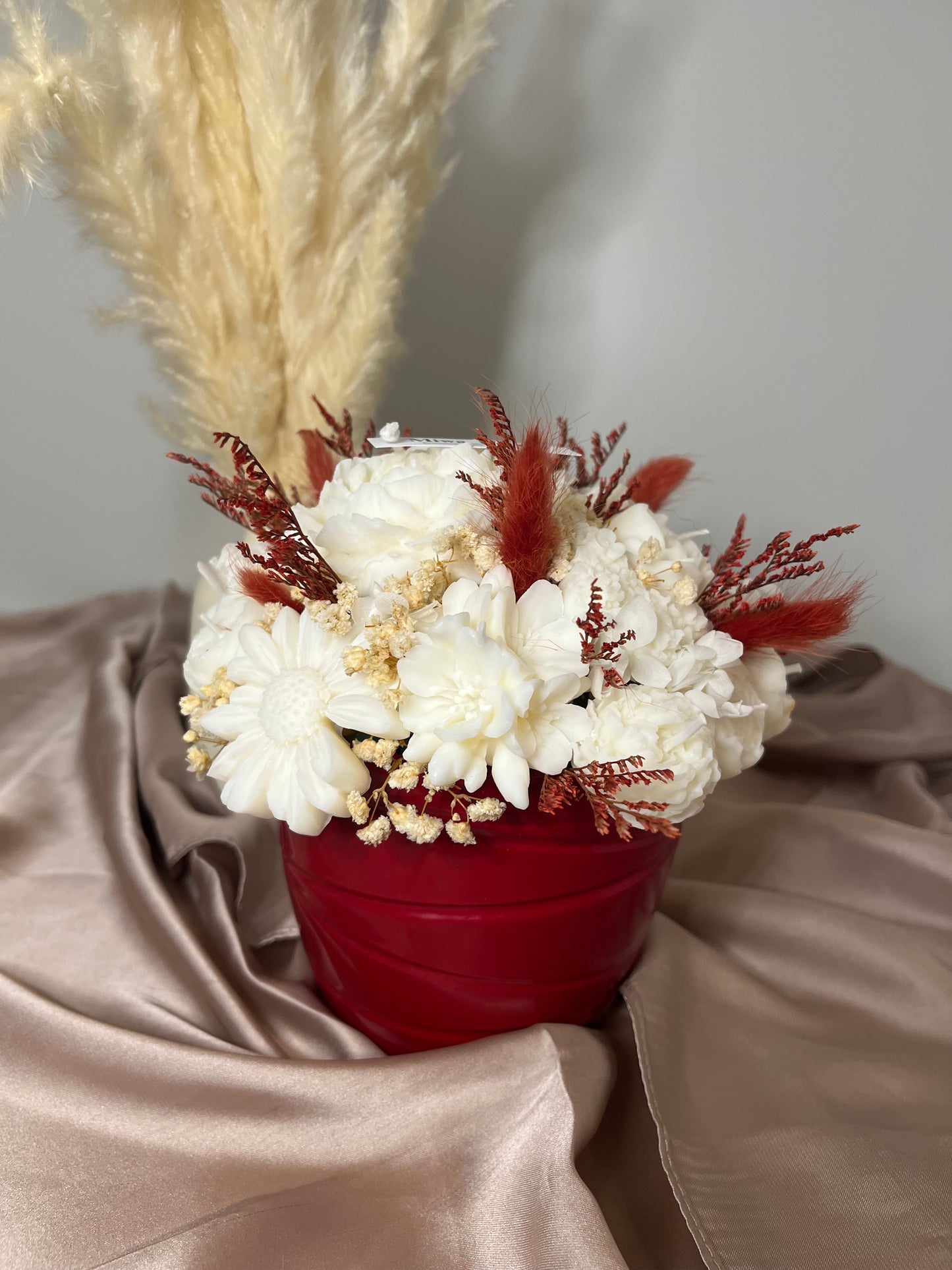 Blumenstrauss weiss rot