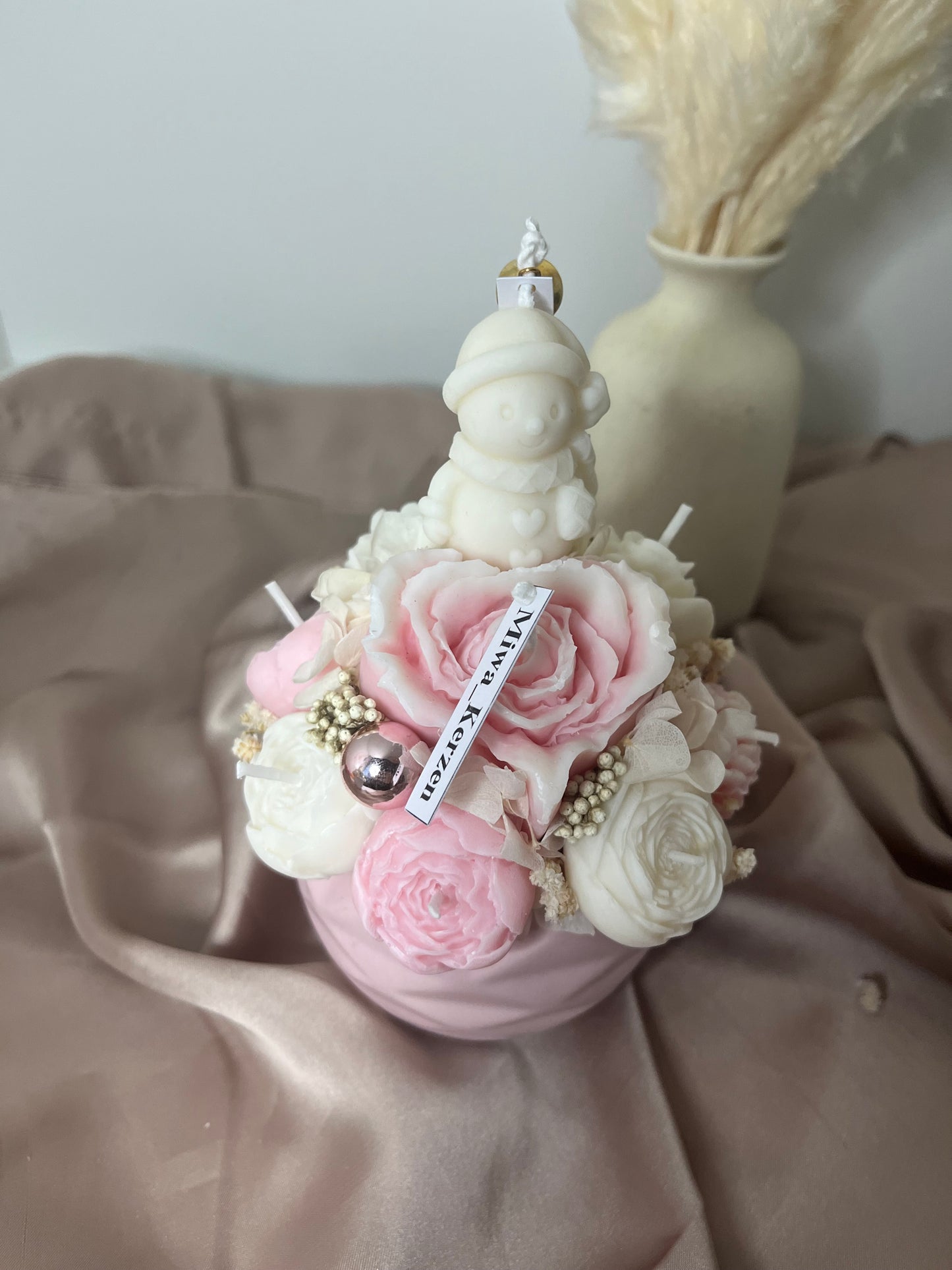 Blumenstrauss Schneemann rosa