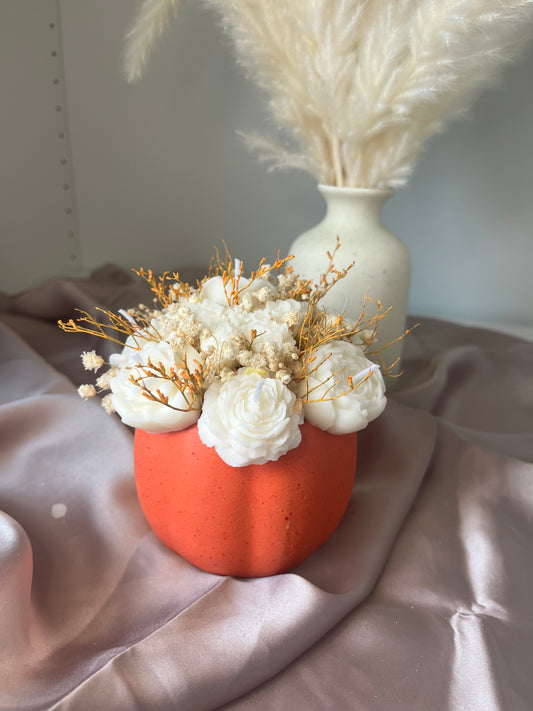 Blumenstrauss weiss-orange klein